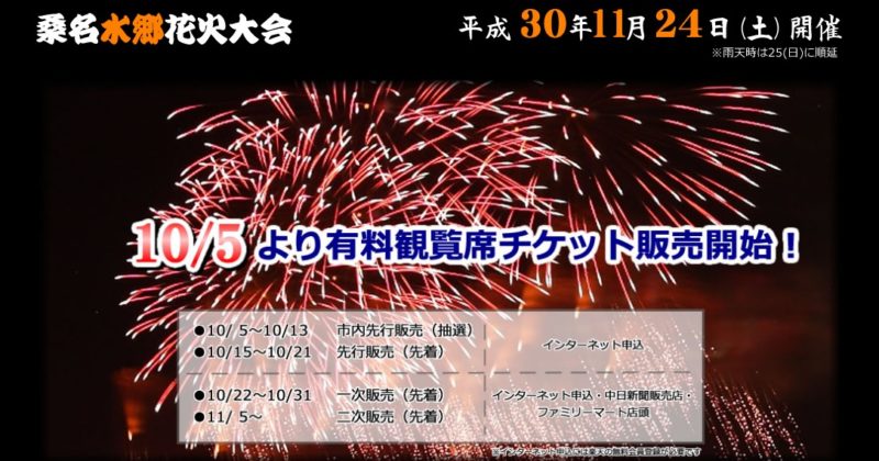 桑名水郷花火大会2018
